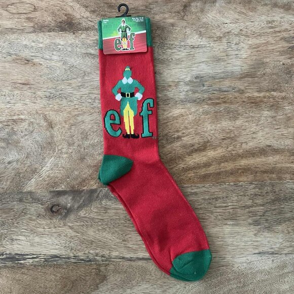 NEW Adult Elf Christmas Socks - Picture 1 of 2